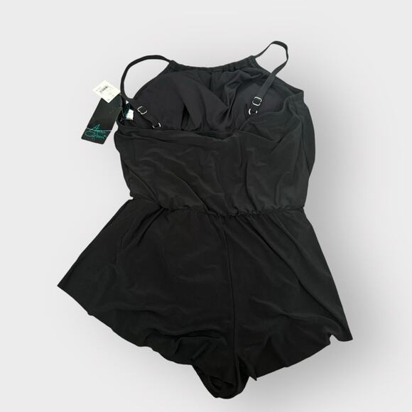 NEW Aqua Green swimsuit romper - Picture 3 of 5